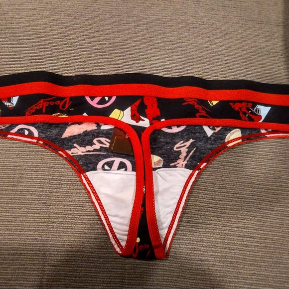 Torrid 2X DEADPOOL TACO TOSS COTTON THONG PANTY - Picture 3 of 3